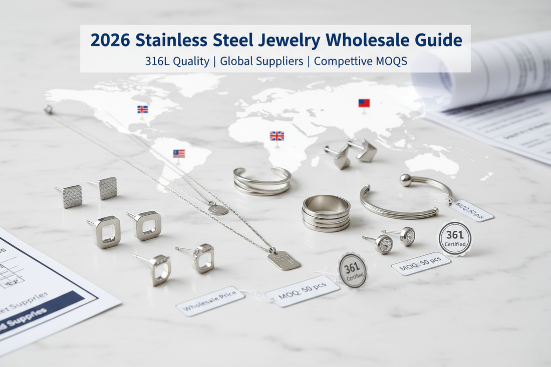 Stainless Steel Jewelry Wholesale Guide USA UK Europe — wholesale jewelry sourcing and manufacturing illustration