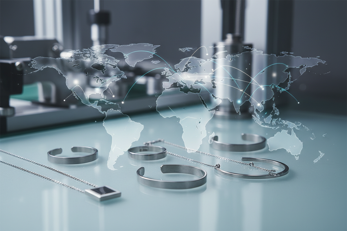 Top 10 Stainless Steel Jewelry Manufacturers in China 2026 — wholesale jewelry sourcing and manufacturing illustration