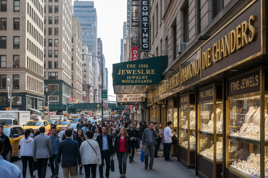 Wholesale Jewelry NYC Guide 2026 Best Districts and Suppliers — wholesale jewelry sourcing and manufacturing illustration
