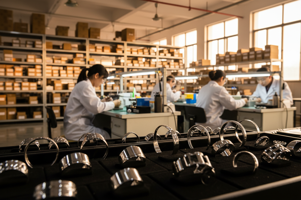 Top 15 Stainless Steel Jewelry Suppliers in China 2026 — wholesale jewelry sourcing and manufacturing illustration
