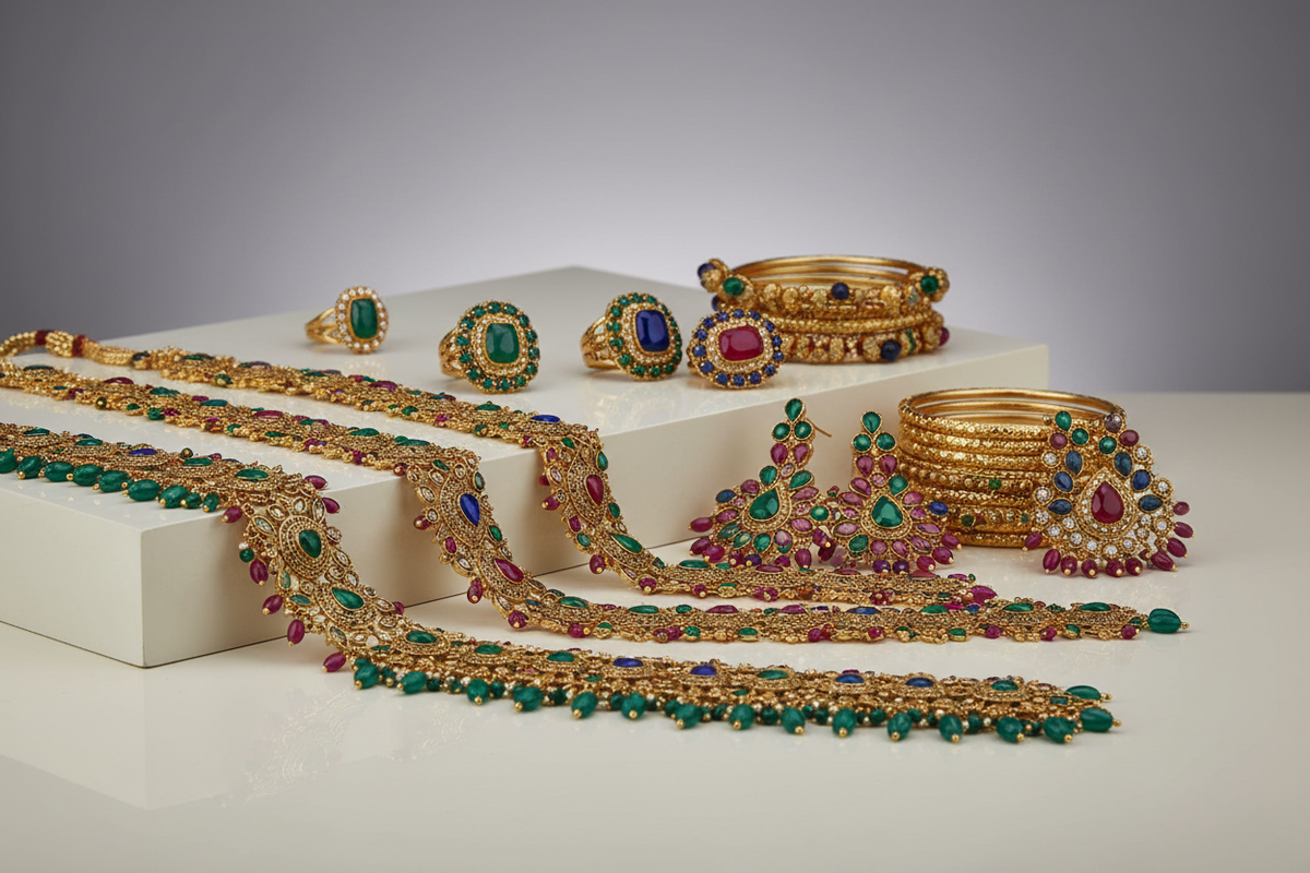 Indian Jewelry Wholesale: Supplier & Material Buying Guide — wholesale jewelry sourcing and manufacturing illustration