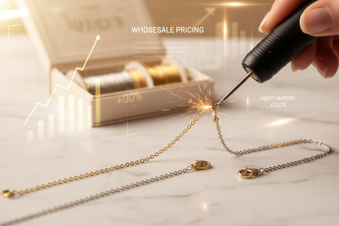 Permanent Jewellery Wholesale Guide for High Profit — wholesale jewelry sourcing and manufacturing illustration