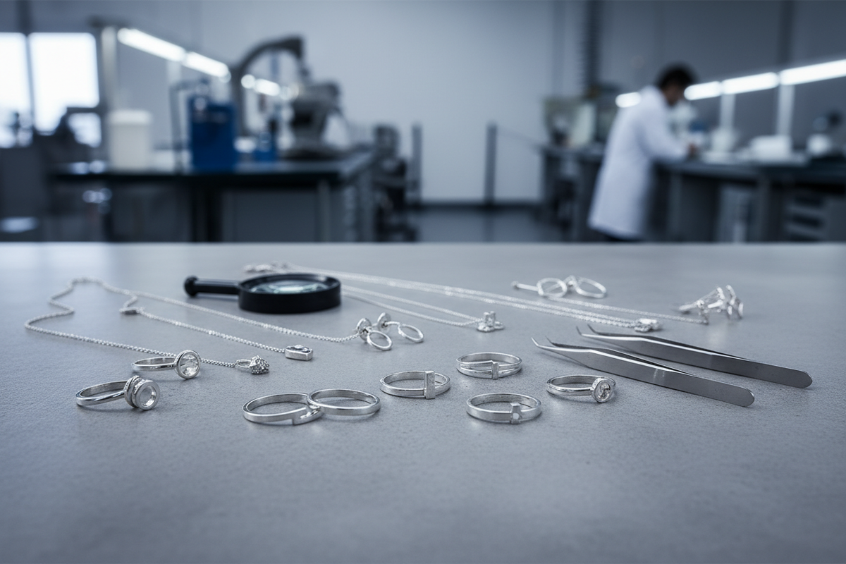 Wholesale Sterling Silver Jewelry Supplier Guide 2026 — wholesale jewelry sourcing and manufacturing illustration