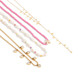 2H Zircon Necklace Accessories Women's Collarbone Chain Stainless Steel Jewelry