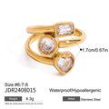 Stainless Steel Ring in Gold-Tone — Soft Contour styled for independent jewelry boutiques