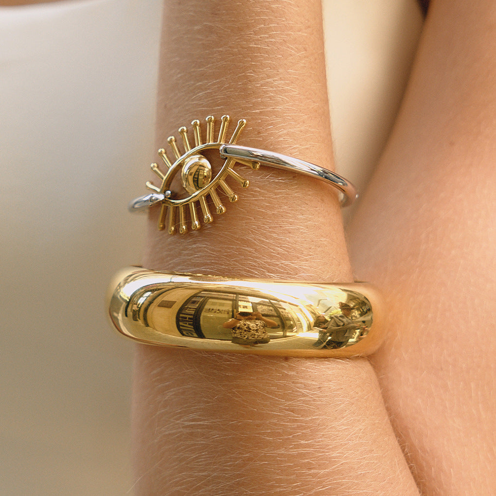 2H Devil's Eye Bracelet18k Gold Stainless Steel Jewelry Non-Fading Bracelet