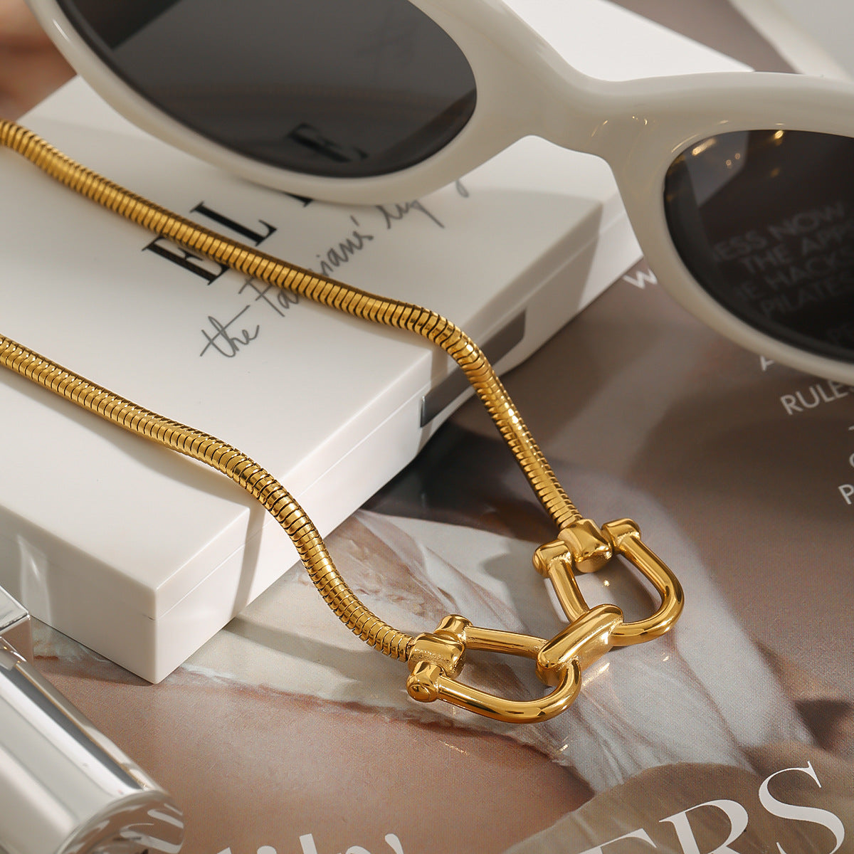 Necklace Non-Fading Jewelry gold Clavicle Chain Stainless Steel Accessories