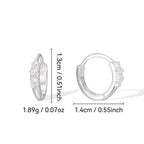 SE0247 S925Silver Brilliant Zircon Earrings Zircon Earrings