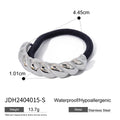 Sculptural 18K Gold-Plated Stainless Steel Hair Tie — alternate angle — jewelry finish and design detail