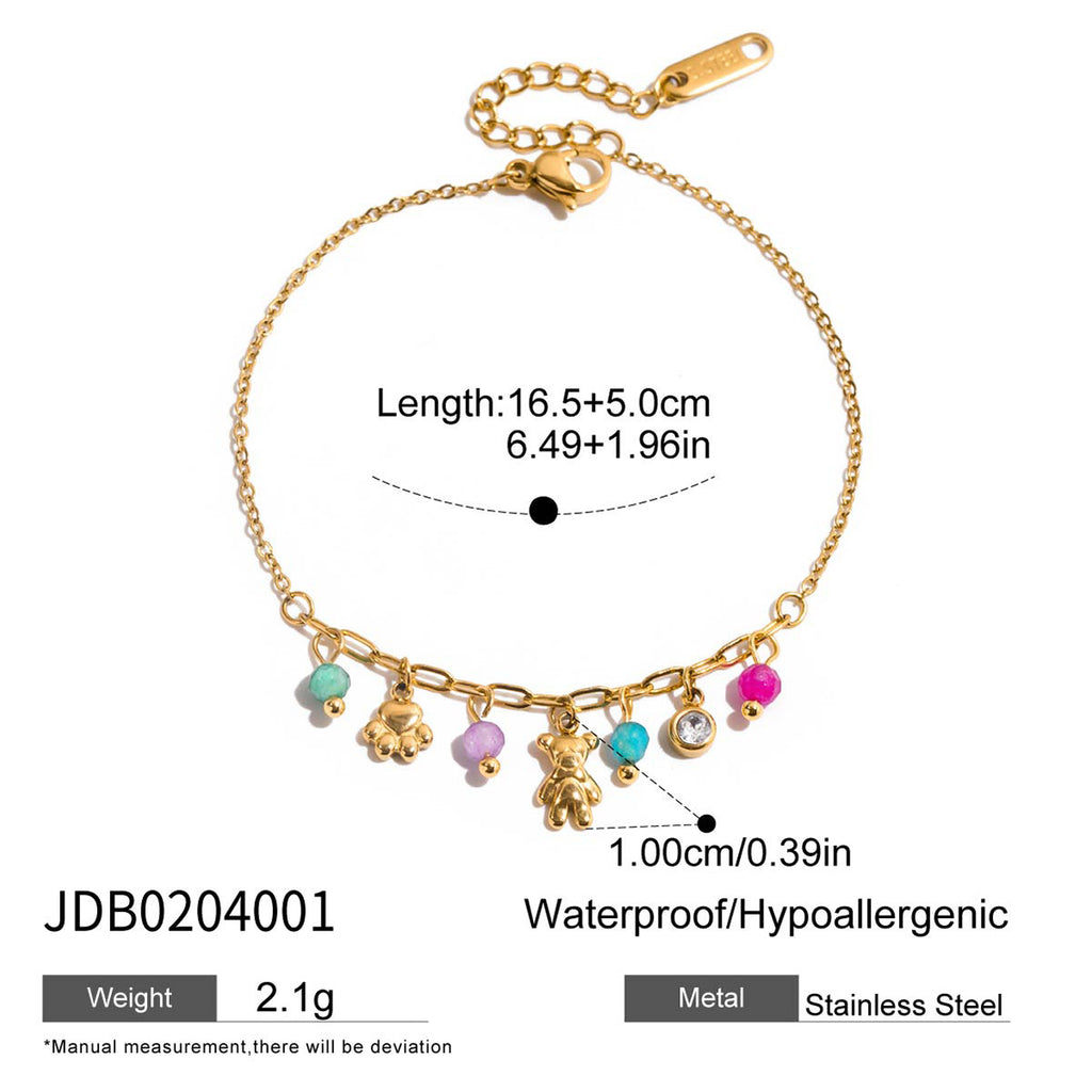 2H Zircon Necklace Accessories Women's Collarbone Chain Stainless Steel Jewelry