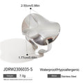 Stainless Steel Gold-Plated Ring — alternate product view — jewelry finish and design detail