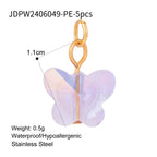 Stainless Steel Ocean Series Jewelry Accessories Heart diy Cross Pendant Necklace Pendant