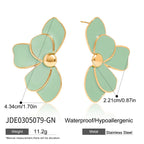 Stainless Steel Oil Drop Earrings Jewelry for Women Non-Fading