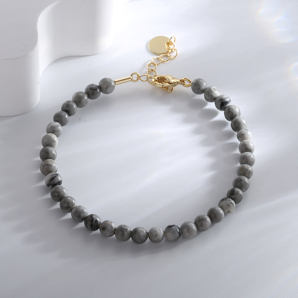 B0178 Fashion Black Gallstone Bracelet for Women Retro Simple Design Sense Bracelet