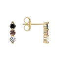 Gold-Plated Brass Minimalist CZ Earrings — Contemporary Edit for private-label fashion jewelry buyers