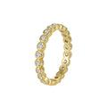 Gold-Plated Brass Pavé White CZ Ring — Minimal Edit styled for independent jewelry boutiques