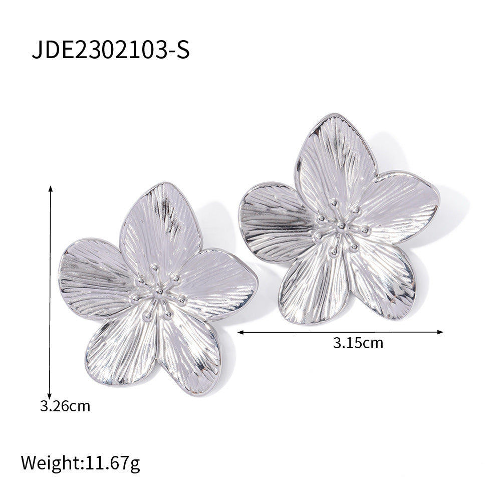 2H Flower Earrings Studs2025New Trendy Elegant  Design Earrings Fashion
