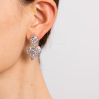 Heart-shaped Stud Earrings18K Gold Stainless Steel Necklace Accessories Women's Jewelry