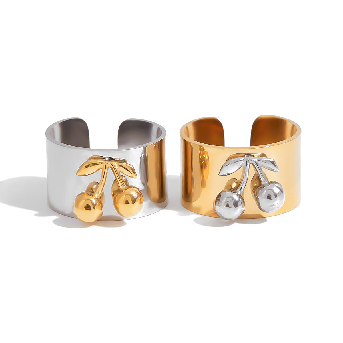 Heart-shaped Ring Non-fading Jewelry Ring Decorative Cherry