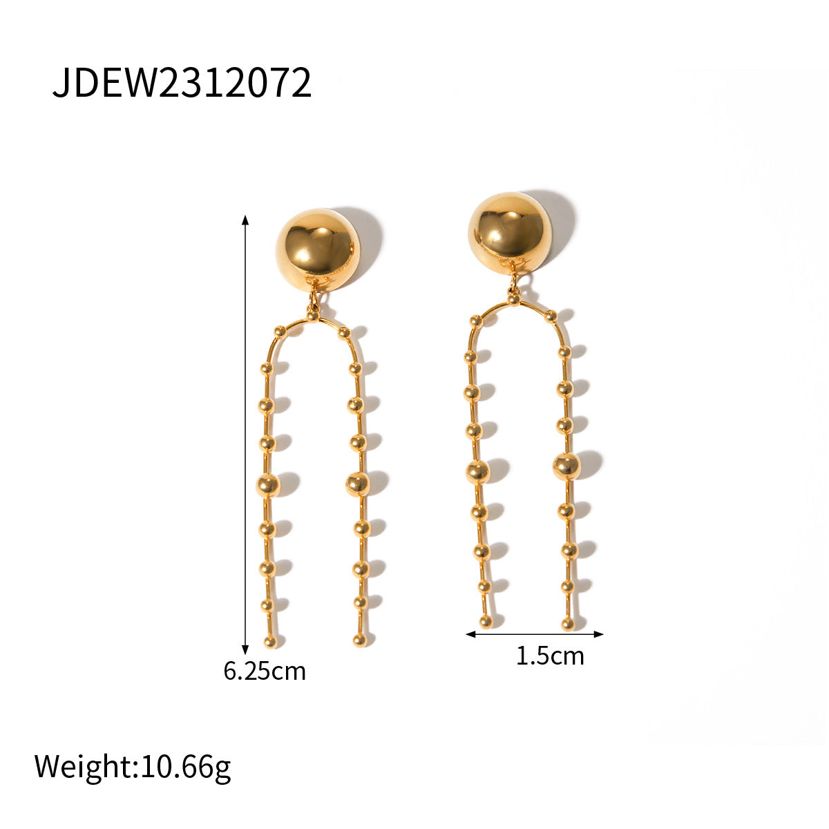 Zircon Earrings Vintage Stainless Steel Jewelry for Women Non-Fading