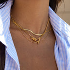 Original Design Knot Necklace Accessories Women's Collarbone Chain Stainless Steel Jewelry