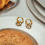 Stainless Steel Pearl Earrings Studs Non-Fading Jewelry Ear Accessories