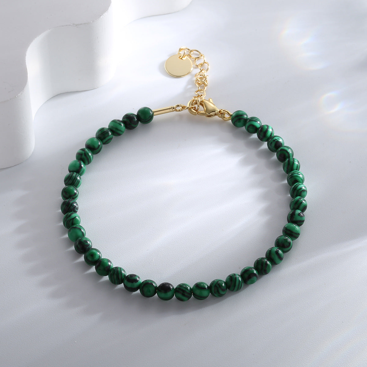 B0178 Fashion Black Gallstone Bracelet for Women Retro Simple Design Sense Bracelet