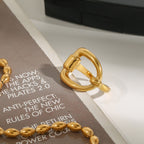 2H Ring Style Finger Ring 18k Gold rings Stainless Steel Jewelry