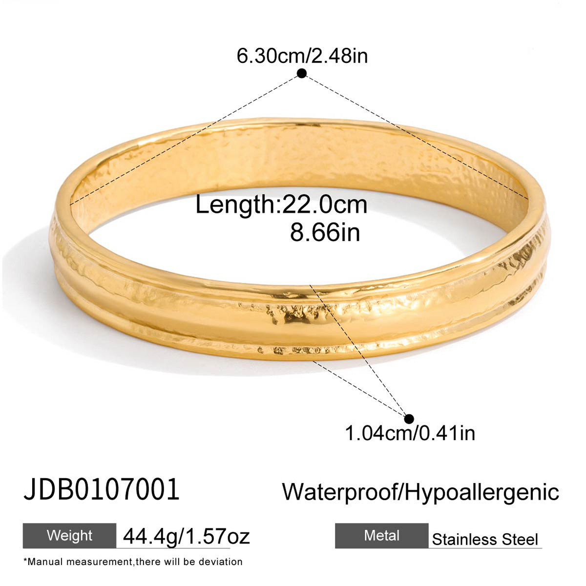 2H Line Ring Non-Fading Bracelet18k gold Stainless Steel Jewelry for Women rings
