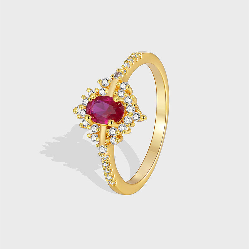 R0424 New Fashion Retro Design Ring for Women Luxurious Elegant Ring