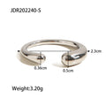 Gold-Plated Brass Teardrop Adjustable Ring for curated everyday jewelry assortments — jewelry finish and design detail