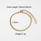 Stainless Steel Cuban Bracelet Jewelry electroplated non-fading bracelet for women