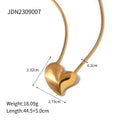 Gold-Tone Minimalist Stainless Steel Necklace with gold-tone stainless steel construction