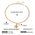 Starfish Stainless Steel 18K Gold-Plated Bracelet — material detail — jewelry finish and design detail