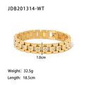 Stainless Steel 18K Gold-Plated Bracelet — jewelry construction