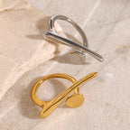 Irregular Stainless Steel Ring Exaggerated Jewelry rings