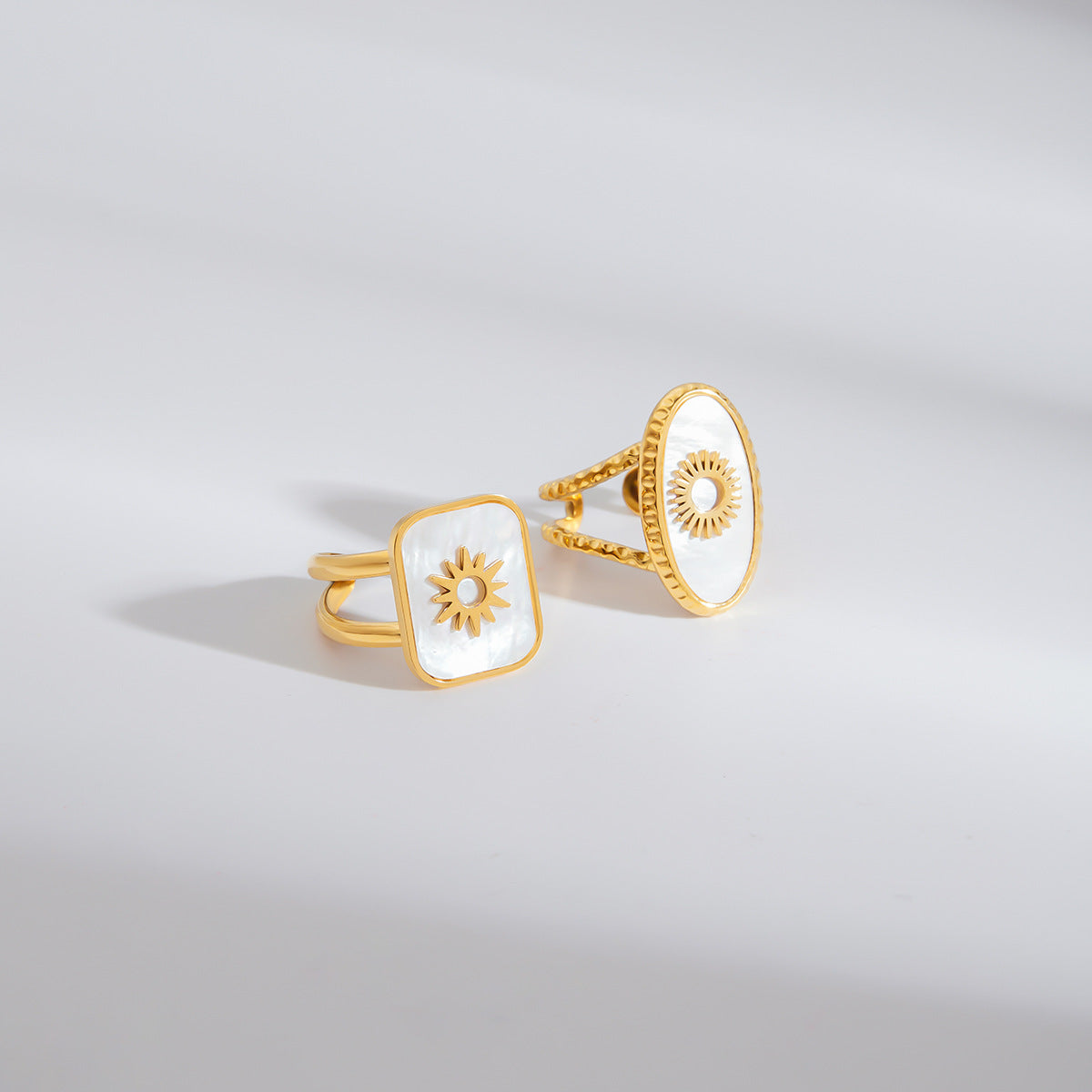 2H Eternal Flower Ring Non-Fading Jewelry Stainless Steel Ring