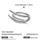 Zircon Earrings Vintage Stainless Steel Jewelry for Women Non-Fading