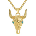 Gold-Plated Brass Sculptural Enamel Pendant Necklace styled for independent jewelry boutiques — jewelry finish and design detail