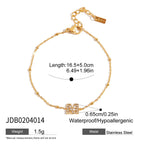 Stainless Steel Zircon Bracelet Women's Jewelry Non-Fading Jewelry