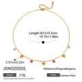 Gold-Plated Beaded Stainless Steel Chain Necklace — alternate angle — jewelry finish and design detail