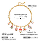 Shell Necklace Beach Vacation Collarbone Chain Stainless Steel Jewelry