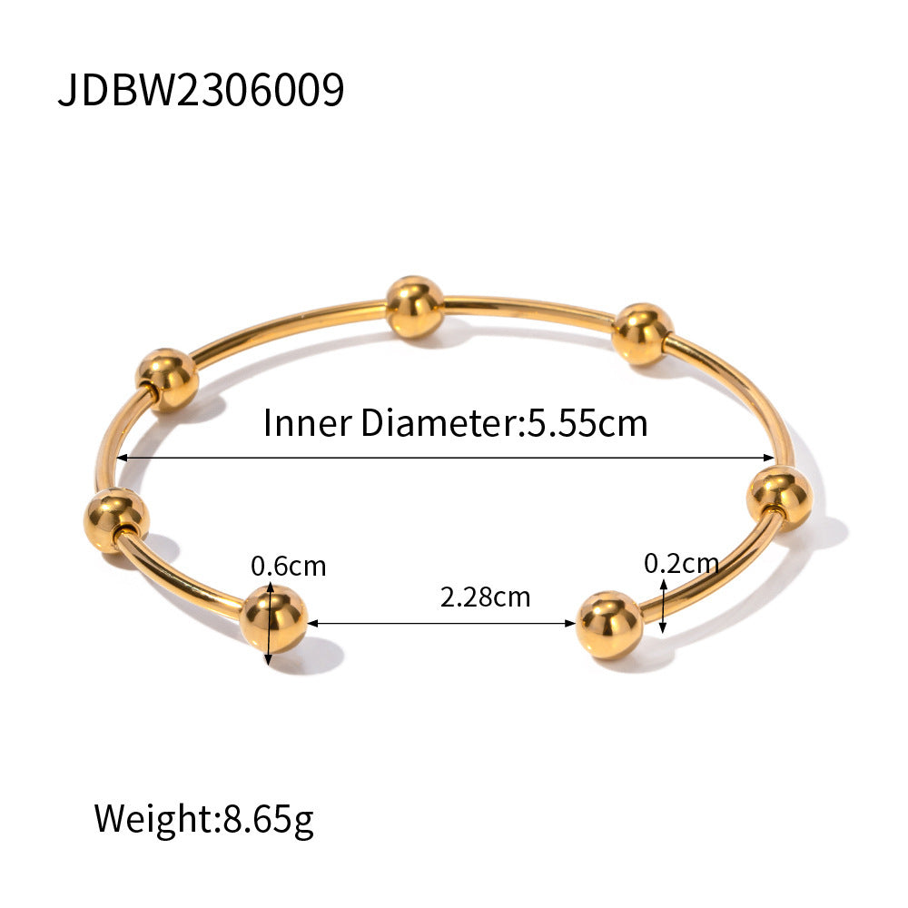 Stainless Steel Open Bracelet Non-Fading Jewelry Bangle