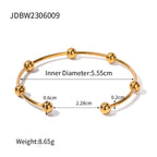 Stainless Steel Open Bracelet Non-Fading Jewelry Bangle