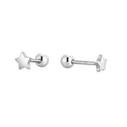 SE0190 S925Silver Star Simple Earrings Small Ear Bone Stud Earrings for Women Cross-border