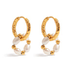 Stainless Steel Pearl Earrings Studs Non-Fading Jewelry Ear Accessories