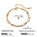 Stainless Steel Bracelet in Gold-Plated — Thoughtful Design — material detail — jewelry finish and design detail