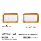 2H Agate Earrings Retro Earrings Stainless Steel 18k Ornament earrings