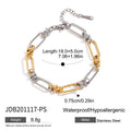 Enamel Gold-Plated Stainless Steel Cuban Link Bracelet — jewelry construction