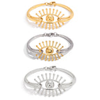 2H Devil's Eye Bracelet18k Gold Stainless Steel Jewelry Non-Fading Bracelet